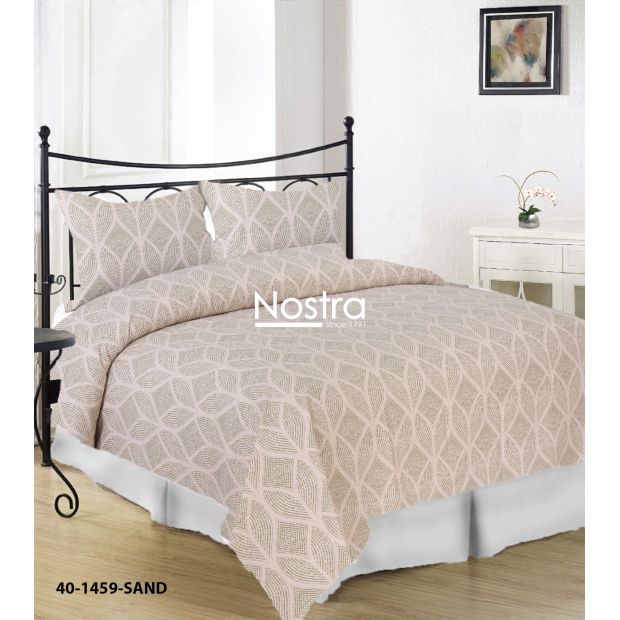 Cotton bedding set DARIANA 40-1459-SAND 140x200, 70x70 cm