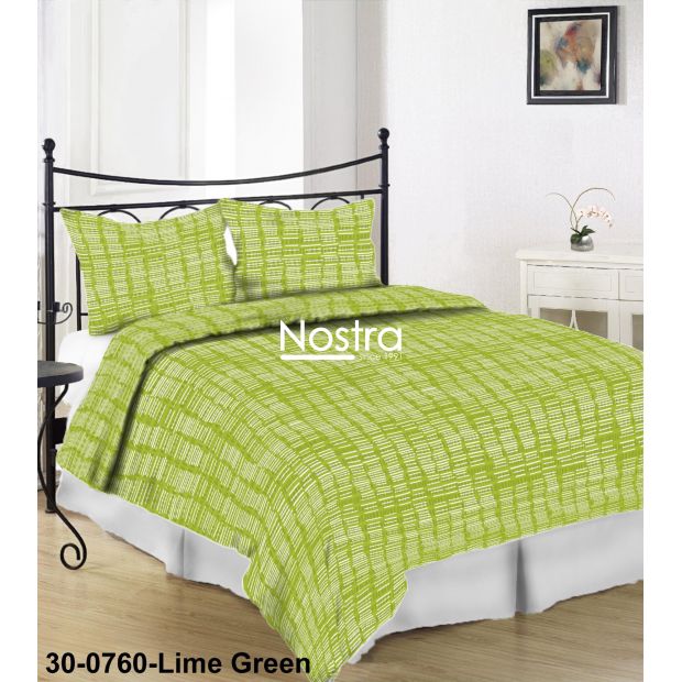 Kortsukangast voodipesu ELLEN 30-0760-LIME GREEN 200x220, 50x70 cm