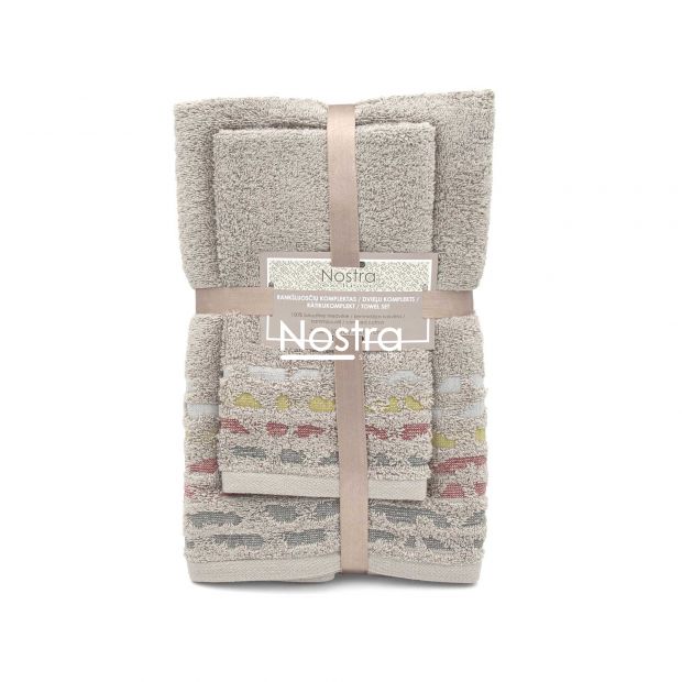 3 piece towel set T0183 T0183-MOON BEAM 396 30x50, 50x70, 70x140 cm