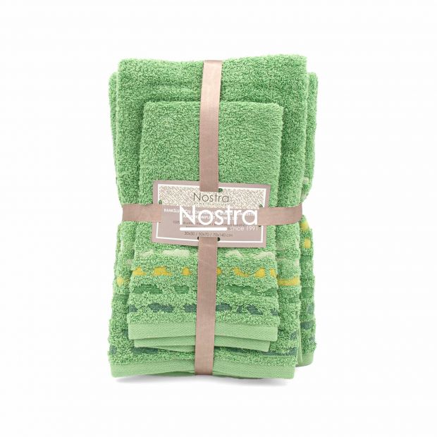 3 piece towel set T0183 T0183-JADE GREEN 137 30x50, 50x70, 70x140 cm