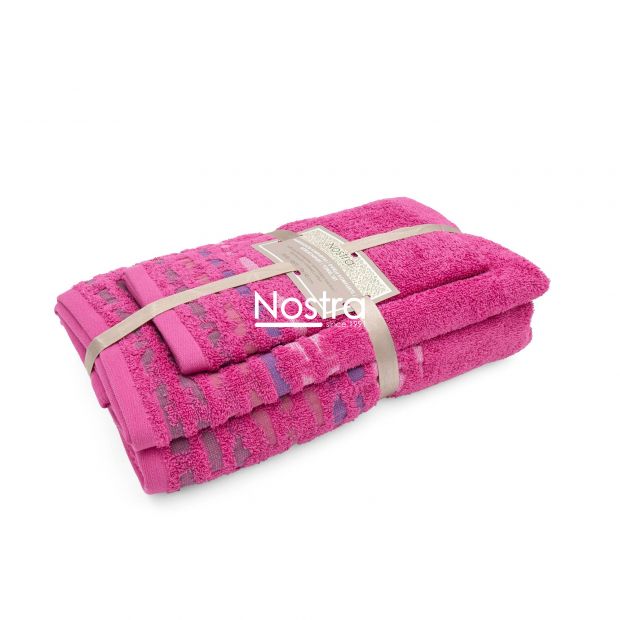 3 osaline rätikukomplekt T0183 T0183-FUCHSIA 287 30x50, 50x70, 70x140 cm