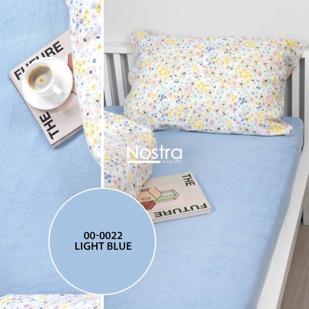 Fitted terry sheets TERRYBTL-LIGHT BLUE 120x200 cm