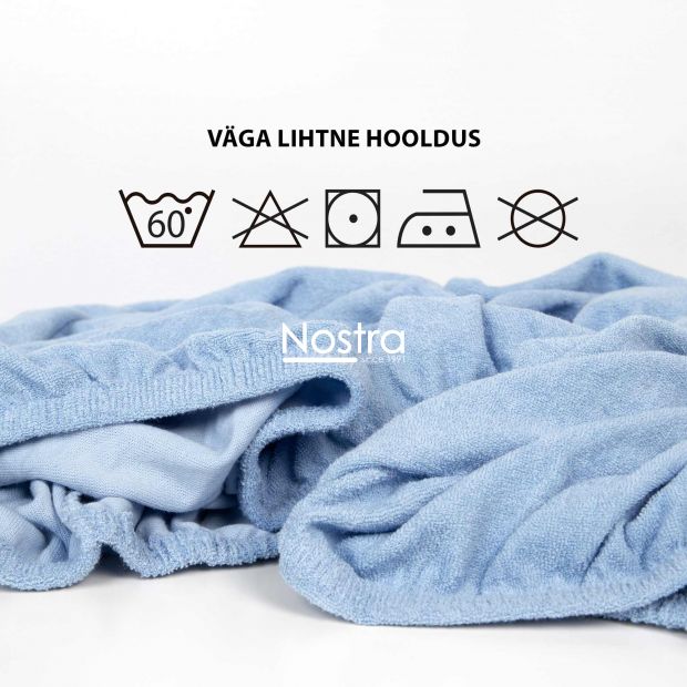 Frotee voodilina kummiga TERRYBTL-LIGHT BLUE 120x200 cm