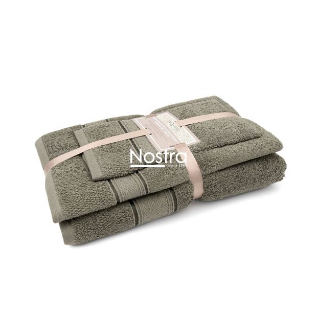 3 piece towel set T0184 T0184-BROWN 375