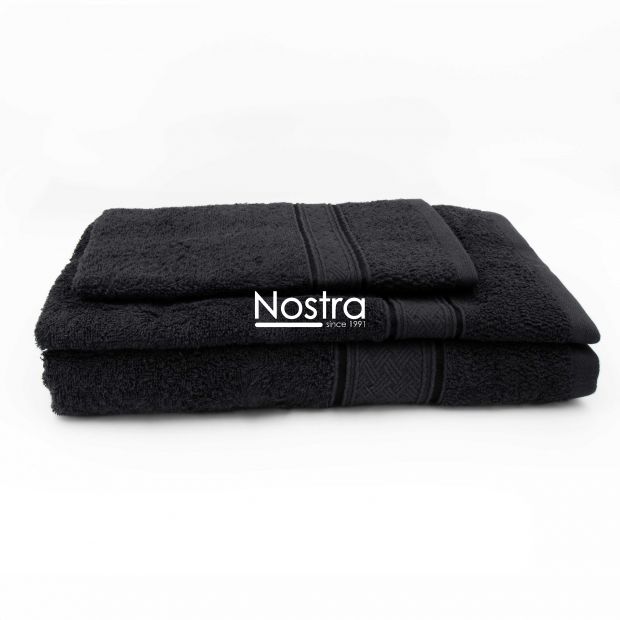 3 piece towel set T0184 T0184-BLACK 30x50, 50x70, 70x140 cm