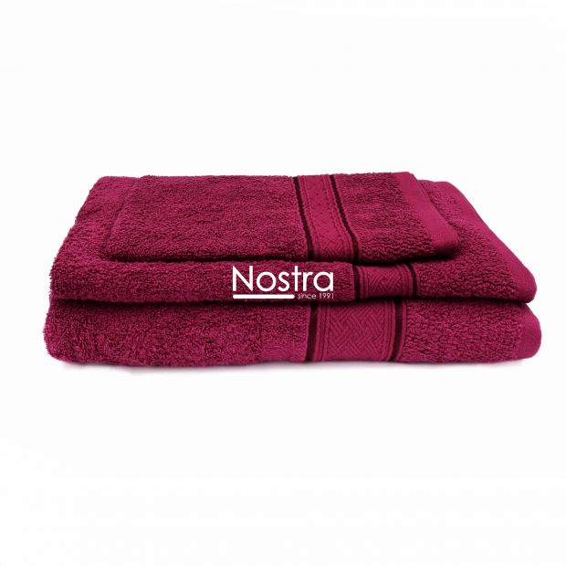 3 piece towel set T0184 T0184-BERRY 345