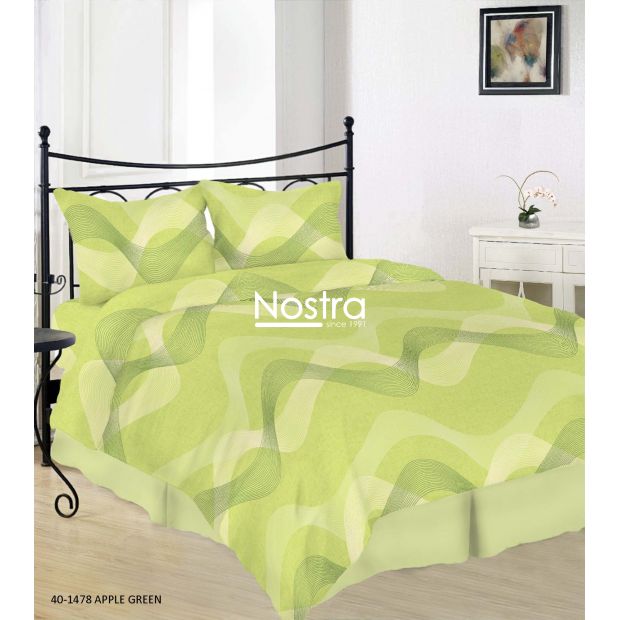 Cotton bedding set DOLLY 40-1478-APPLE GREEN