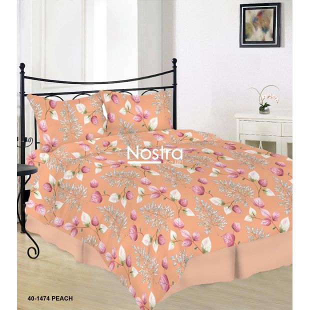 Lõuendriidest voodipesukomplekt DANIELLA 40-1474-PEACH 200x220, 70x70 cm