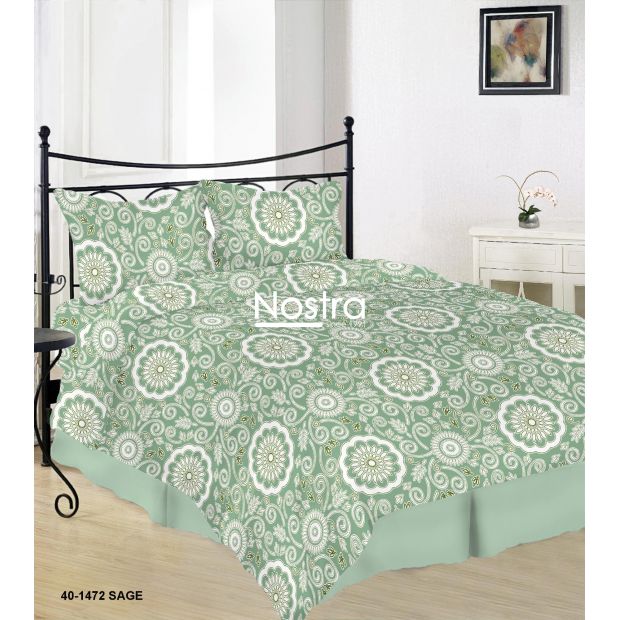 Cotton bedding set DULCE 40-1472-SAGE