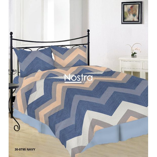 Lõuendriidest voodipesukomplekt DAYLEN 30-0795-NAVY 200x220, 70x70 cm