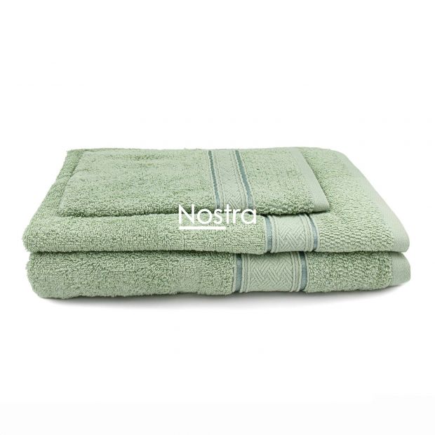 3 piece towel set T0184 T0184-PALE OLIVE 398