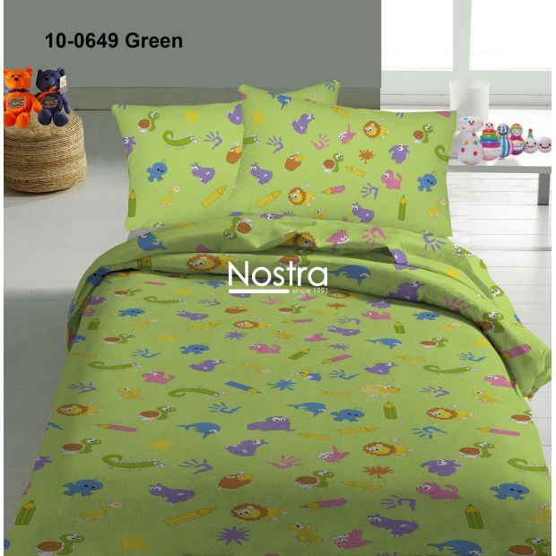 Voodipesu lastele SCHOOL 10-0649-GREEN