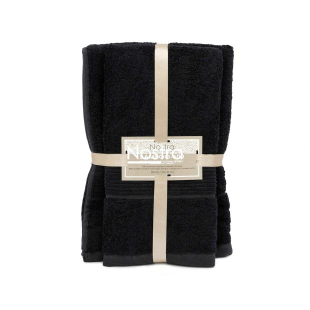 Bamboo towels set BAMBOO-600 T0105-BLACK 50x100, 70x140 cm