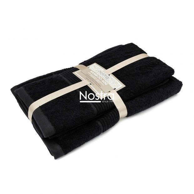 Bamboo towels set BAMBOO-600 T0105-BLACK 50x100, 70x140 cm