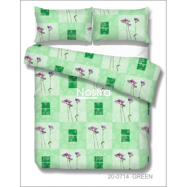 Voodipesu komplekt LILLED 20-0714-GREEN 140x200, 50x70 cm