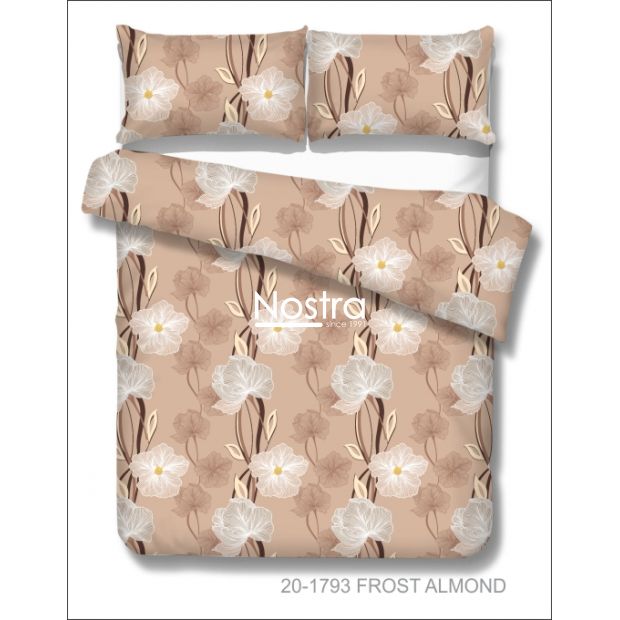 Cotton bedding set DEBORAH 20-1793-FROST ALMOND 140x200, 50x70 cm