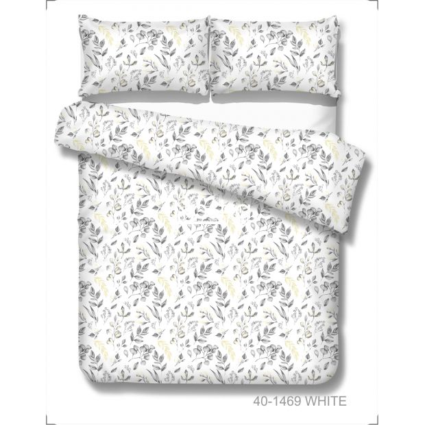 Polycotton bedding set ABSTRACT 40-1469-WHITE