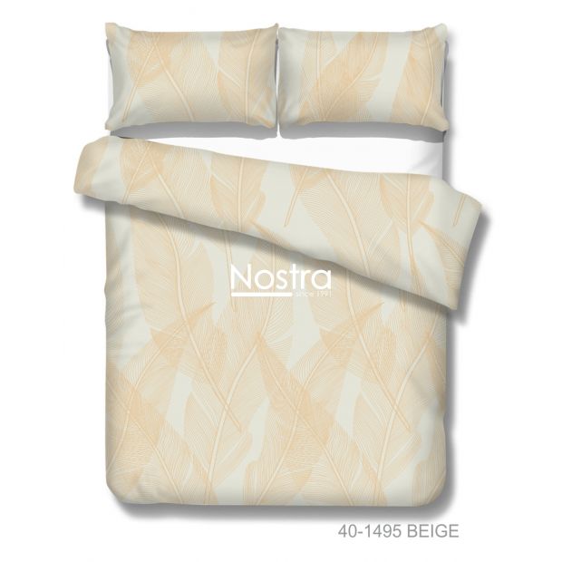 Polycotton bedding set ABSTRACT 40-1495-BEIGE