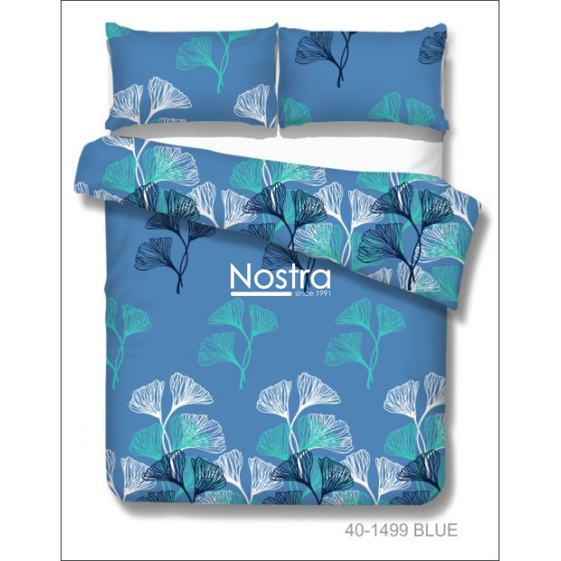 Cotton bedding set DUANE 40-1499-BLUE 140x200, 50x70 cm