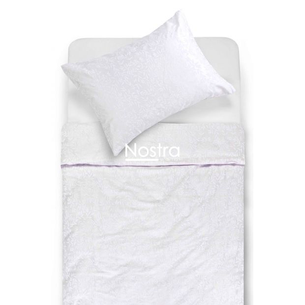 Satiinist voodipesu AMARA 60-0041-WHITE ON WHITE