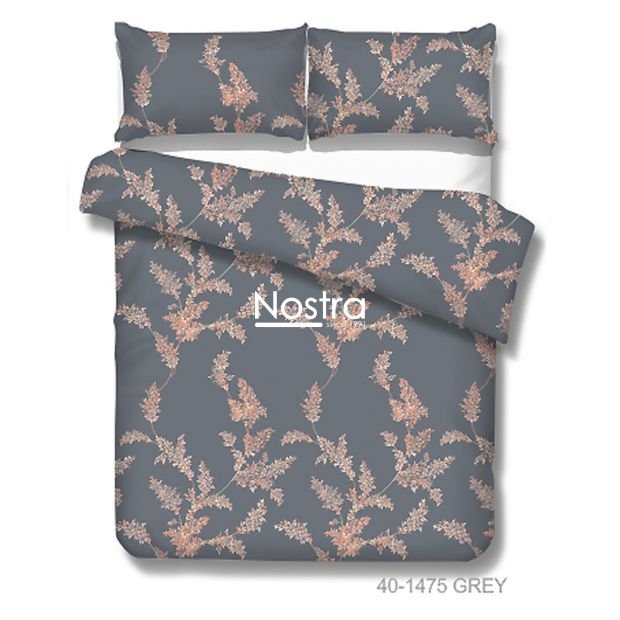 Cotton bedding set DAKODA 40-1475-GREY 200x220, 70x70 cm