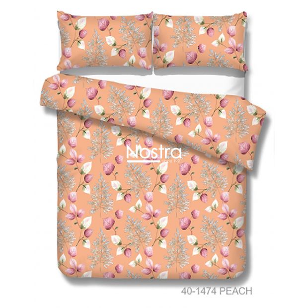 Cotton bedding set DANIELLA 40-1474-PEACH