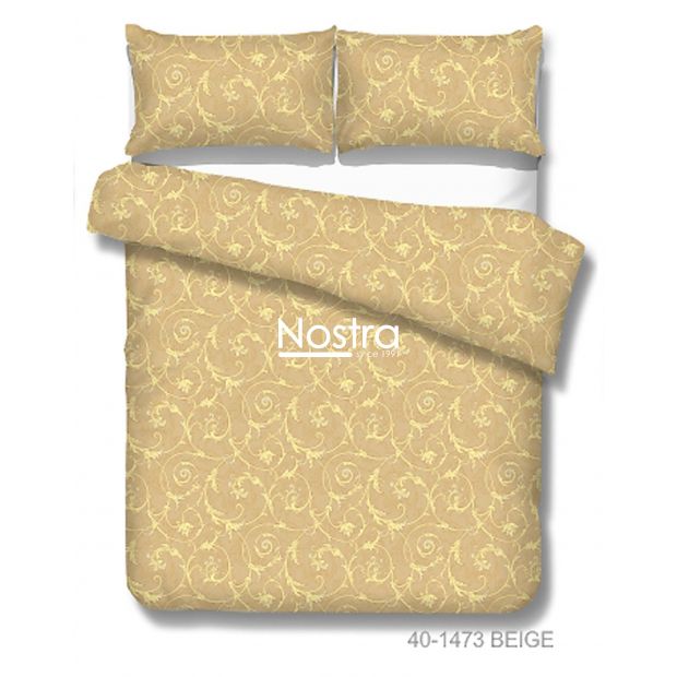 Cotton bedding set DAHLIA 40-1473-BEIGE