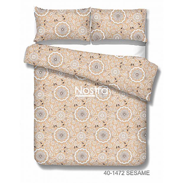 Cotton bedding set DULCE 40-1472-SESAME 200x220, 70x70 cm