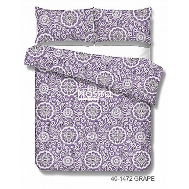 Cotton bedding set DULCE 40-1472-GRAPE 200x220, 70x70 cm