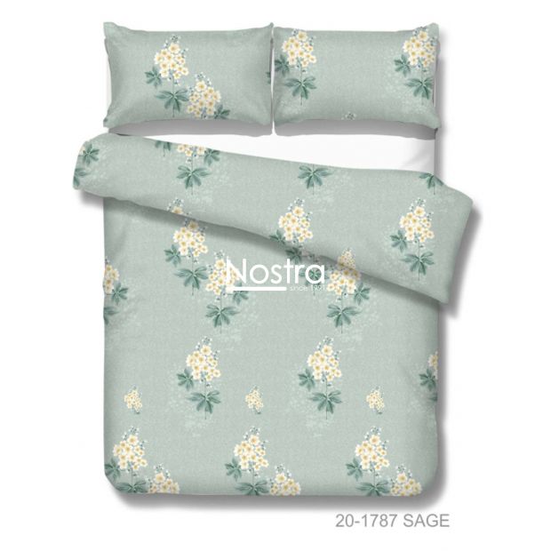 Cotton bedding set DELANY 20-1787-SAGE