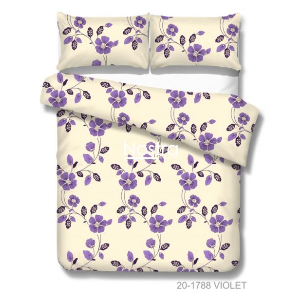 Cotton bedding set DEACON 20-1788-VIOLET