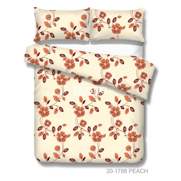 Cotton bedding set DEACON 20-1788-PEACH