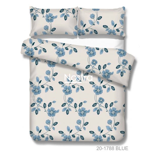 Cotton bedding set DEACON 20-1788-BLUE