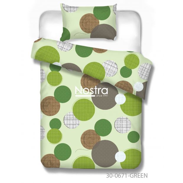 Cotton bedding set DAYANARA 30-0671-GREEN