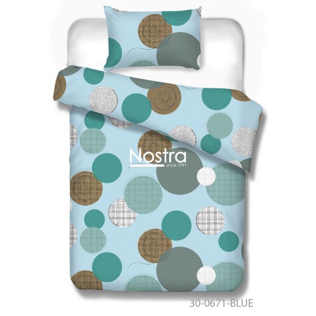 Cotton bedding set DAYANARA 30-0671-BLUE