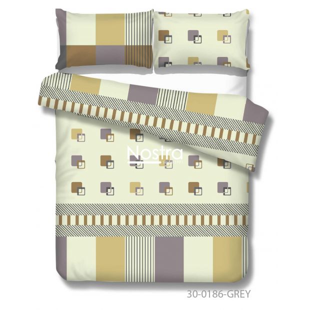 Cotton bedding set DAWSON 30-0186-GREY