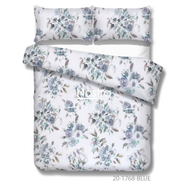 Cotton bedding set DANNI 20-1768-BLUE 140x200, 50x70 cm