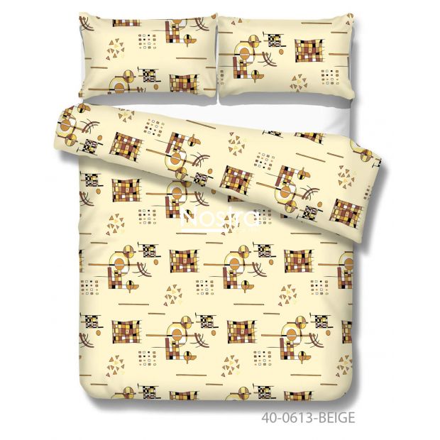 Cotton bedding set DAYLA 40-0613-BEIGE