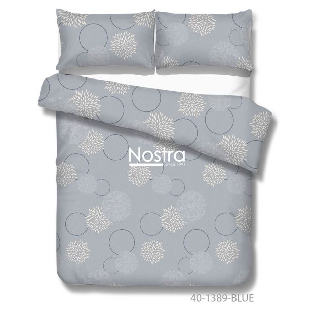 Cotton bedding set DALILA 40-1389-BLUE 140x200, 50x70 cm