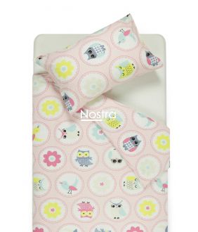 Voodipesu lastele HAPPY OWL 10-0012-PINK 10-0012-PINK