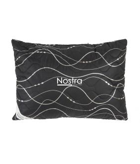 Pillow VASARA with zipper 70-0016-BLACK SILVER 70-0016-BLACK SILVER