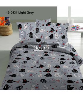 Voodipesu lastele CATS IN LOVE 10-0531-LIGHT GREY