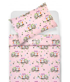 Children bedding set OWLS IN LOVE 10-0428-PINK 10-0428-PINK