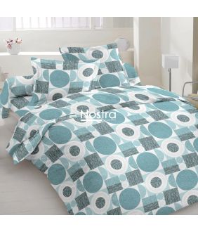 Polycotton bedding set GEOMETRY 30-0806-BLUE