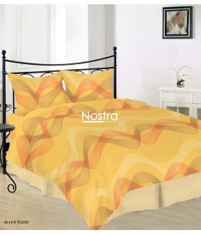 Cotton bedding set DOLLY 40-1478-YELLOW