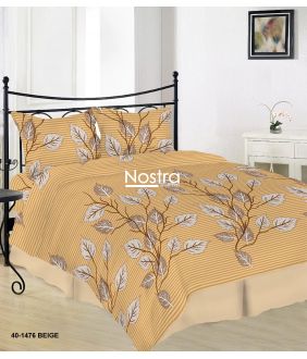 Lõuendriidest voodipesukomplekt DAELYN 40-1476-BEIGE