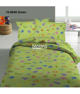 Children bedding set SCHOOL 10-0649-GREEN