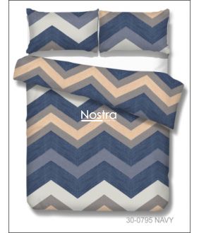 Cotton bedding set DAYLEN 30-0795-NAVY