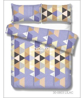 Polycotton bedding set GEOMETRY 30-0803-LILAC 30-0803-LILAC