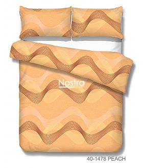 Cotton bedding set DOLLY 40-1478-PEACH 40-1478-PEACH